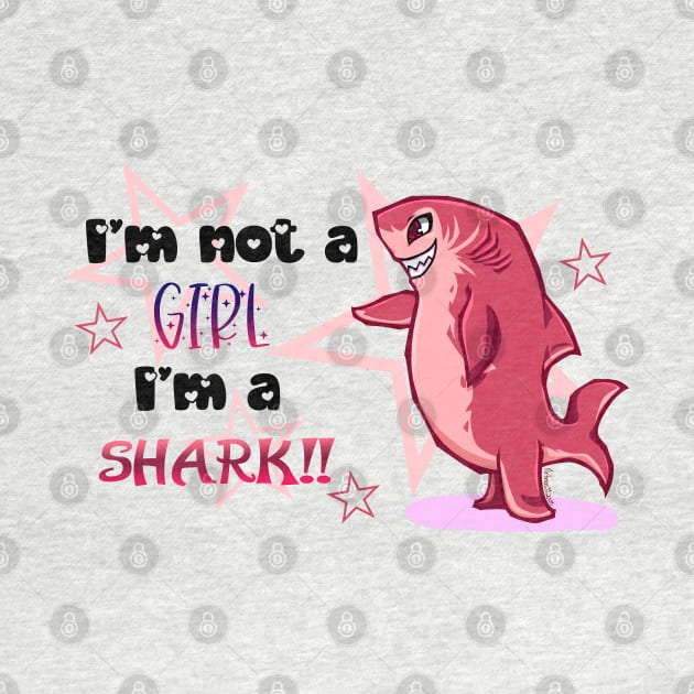 I'm not a GIRL I'm a SHARK!! - Nimona by Artimas Studio